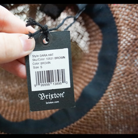 14) BRIXTON Dara brown hat NWT sz S - Picture 5 of 5